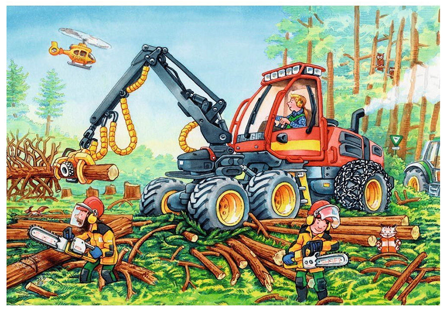 Ravensburger Diggers At Work 2 x24 pc Puzzles