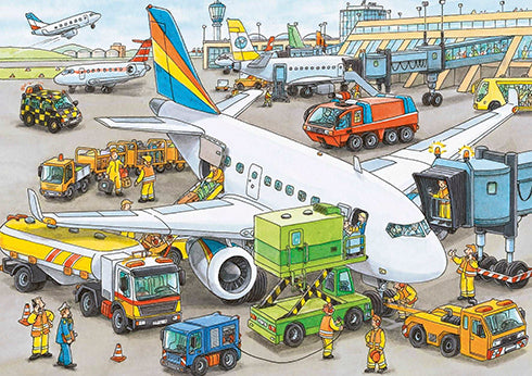Ravensburger - Busy Airport Puzzle 35 Pieces