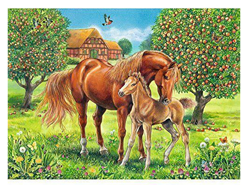 Puzzle Horses In The Field 100p