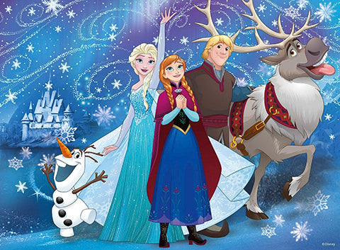 Ravensburger Frozen Glittery Snow Puzzle- 100Pc