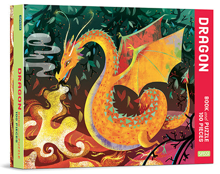 Sassi Book & Dragon Puzzle 100pc