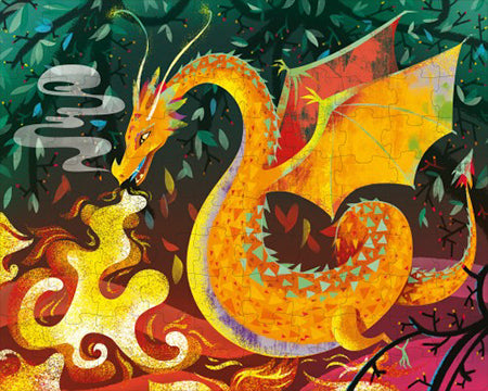Sassi Book & Dragon Puzzle 100pc