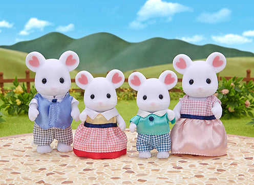 Sylvanian Families Marshmallow Mouse Family