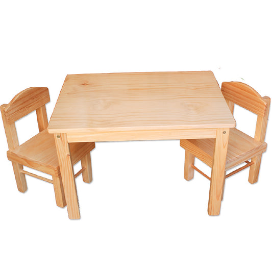 Rectangular Wooden Table and 2 Chairs ( Melbourne Only)
