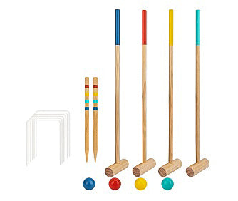 Wooden Croquet Lawn Game