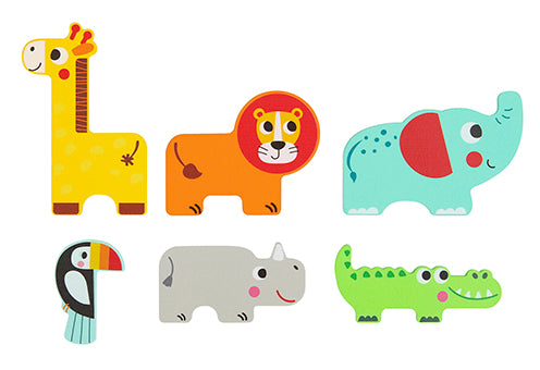 Three Layer Jungle Animal Puzzle