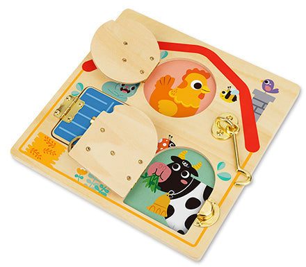 Latches Puzzle Board- Tooky Toy