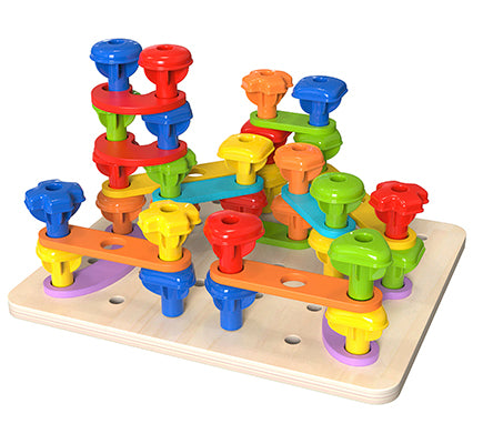 Rainbow Stacking Pegs