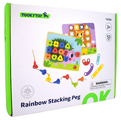Rainbow Stacking Pegs