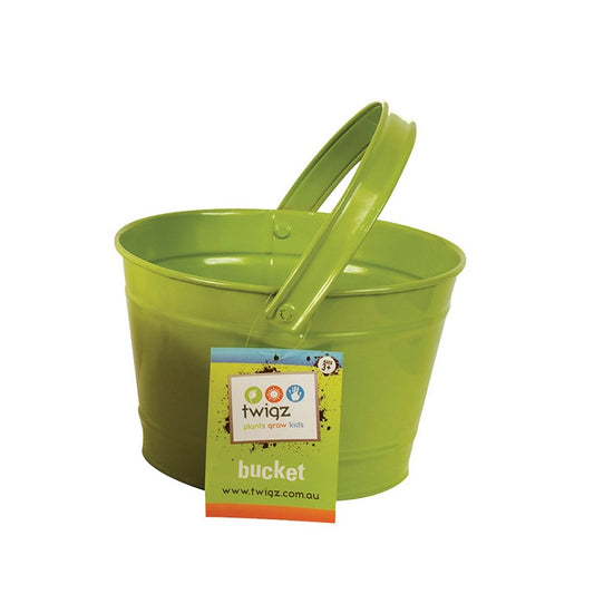 Twigz Metal Bucket- Green
