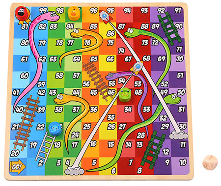 2 in 1 Ludo And Snakes & Ladders Wooden Game