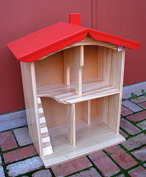Doll's House 2 Storey- Red Roof