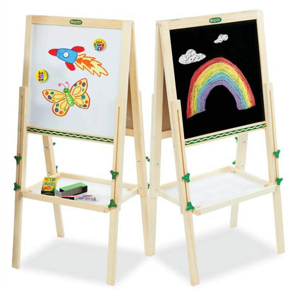 Crayola Wooden Art Easel Dual-Sided (Adjustable)