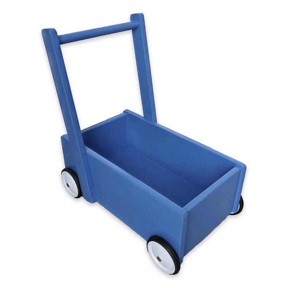 Wooden Walker Wagon- Australian Made- Blue
