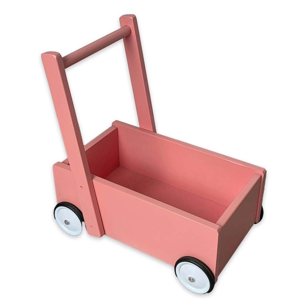 Wooden Walker Wagon- Pink