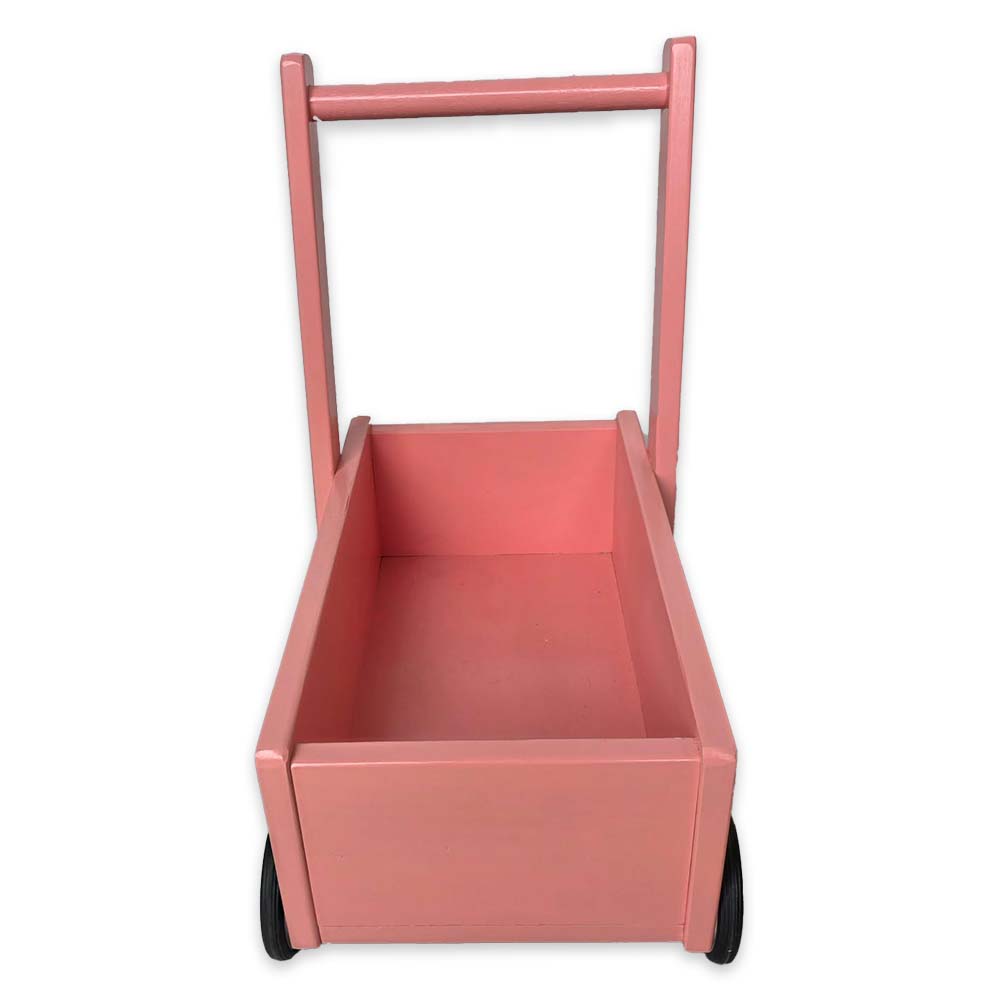 Wooden Walker Wagon- Pink