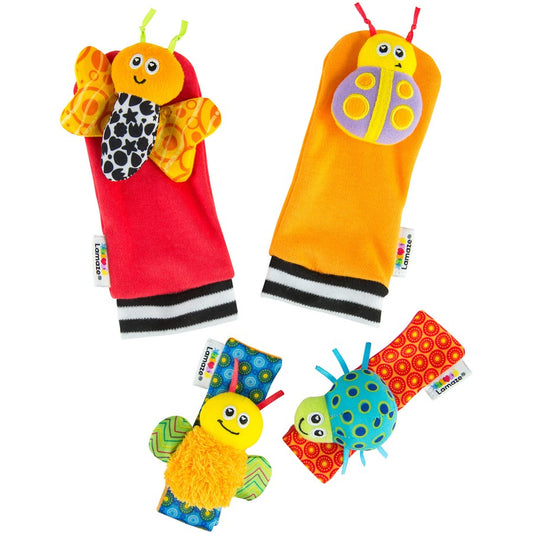 Lamaze Garden Bug Foot Finders & Wrist Rattles
