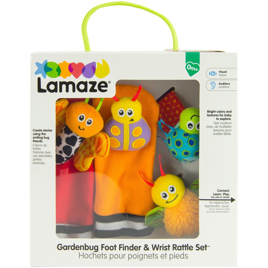 Lamaze Garden Bug Foot Finders & Wrist Rattles