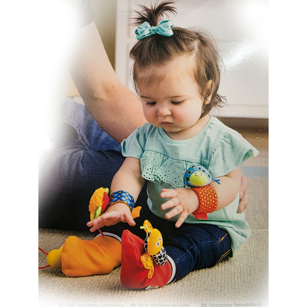 Lamaze Garden Bug Foot Finders & Wrist Rattles