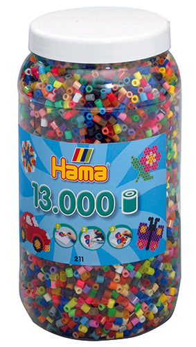 Hama Beads 13,000 Tub of All Colours