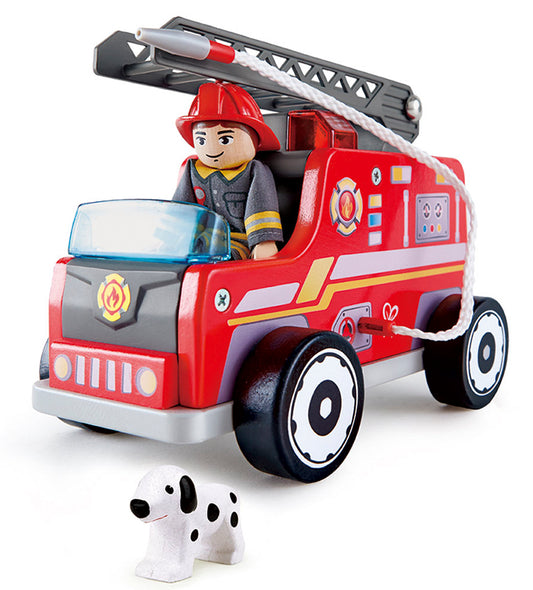 Hape Wooden Fire Engine -Rescue Team