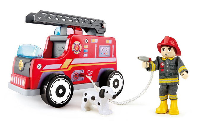 Hape Wooden Fire Engine -Rescue Team