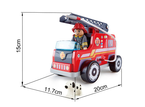 Hape Wooden Fire Engine -Rescue Team