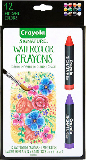 Crayola Signature Watercolour Crayons 12 Pack