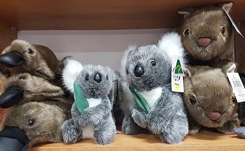 Koala With Leaf Aust Made 15CM