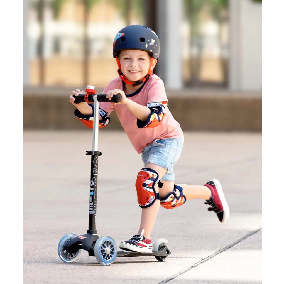 Micro Kids Knee Elbow Pads- Rocket