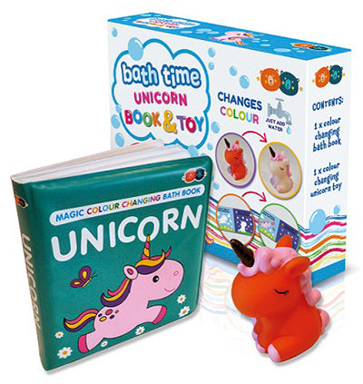 Bath Book & Unicorn - Colour Changing - Buddy & Barney
