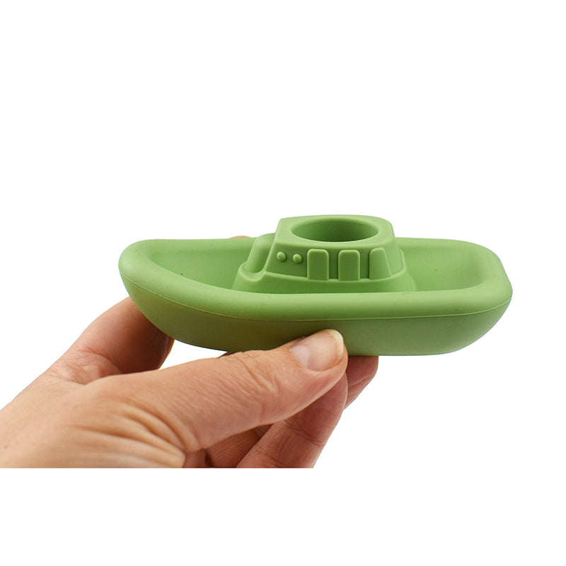 Bath Boats 3pc Silicone Set-Grey/Green