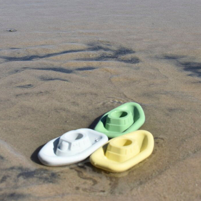 Bath Boats 3pc Silicone Set-Grey/Green