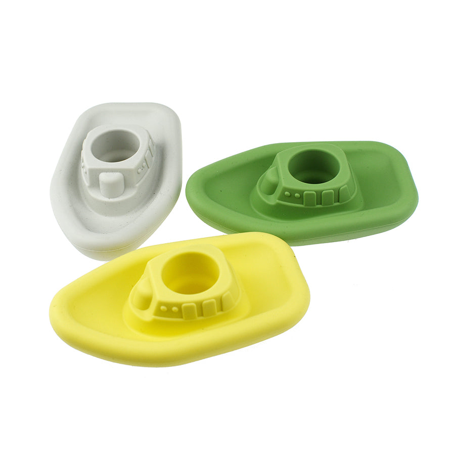 Bath Boats 3pc Silicone Set-Grey/Green