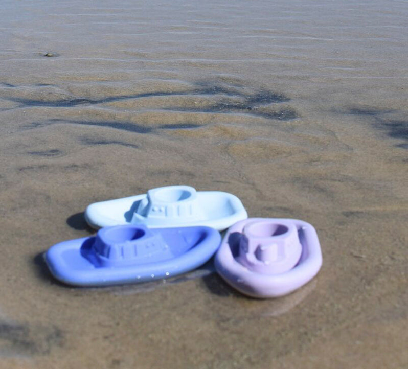 Bath Boats 3pc Silicone Set-Blue/Purple