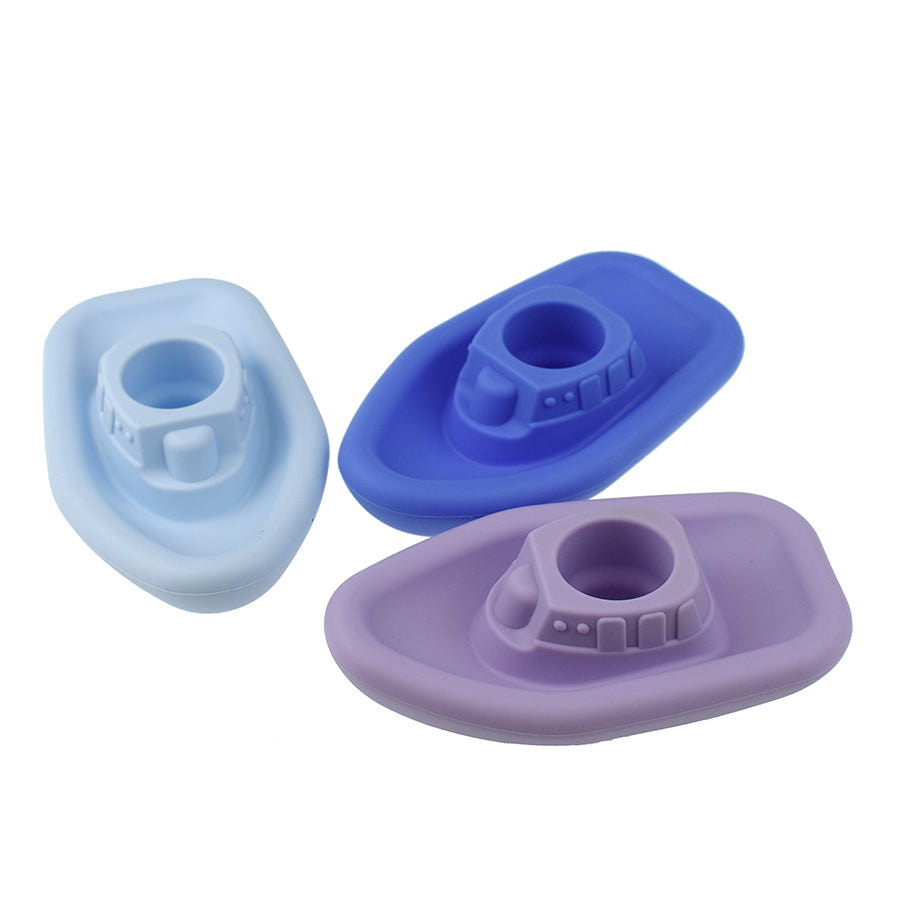 Bath Boats 3pc Silicone Set-Blue/Purple