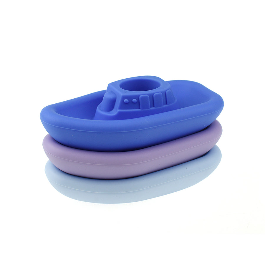 Bath Boats 3pc Silicone Set-Blue/Purple