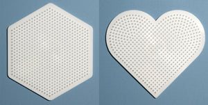 Hama Large Board Heart & Hexagon