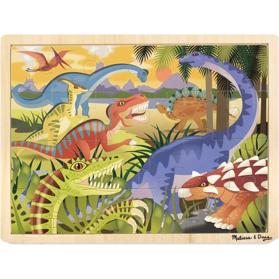 Dinosaur Tray Puzzle 24 Piece - Melissa & Doug