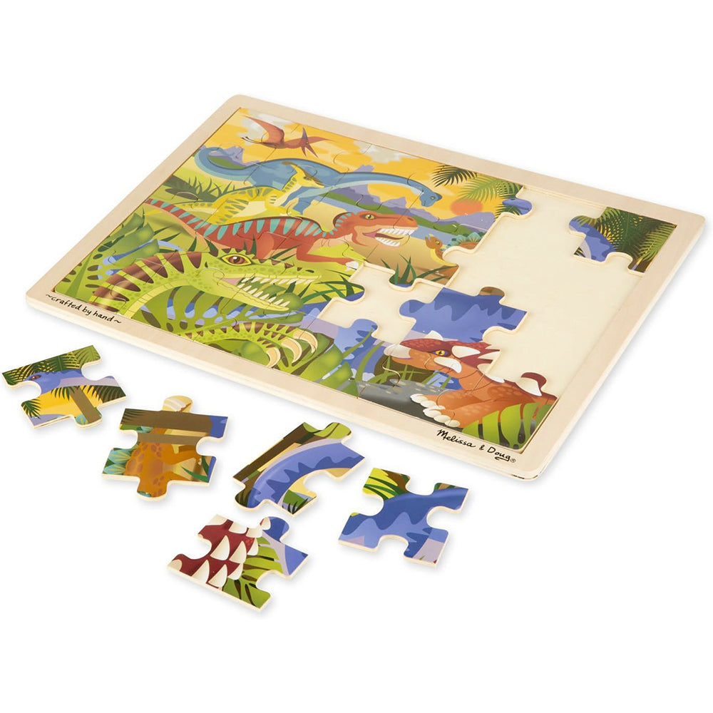 Dinosaur Tray Puzzle 24 Piece - Melissa & Doug