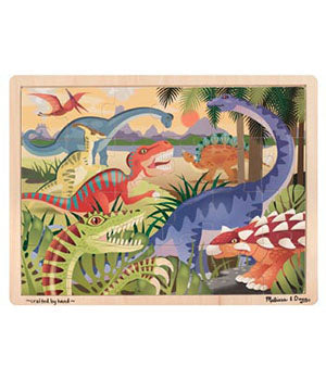 Dinosaur Tray Puzzle 24 Piece - Melissa & Doug