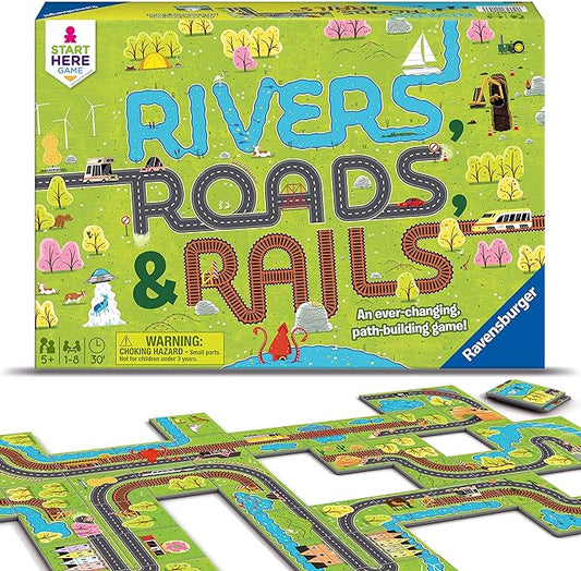 Ravensburger Game- Rivers, Roads & Rails