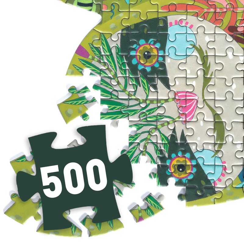 Sloth Shaped 500 pc Art Puzzle