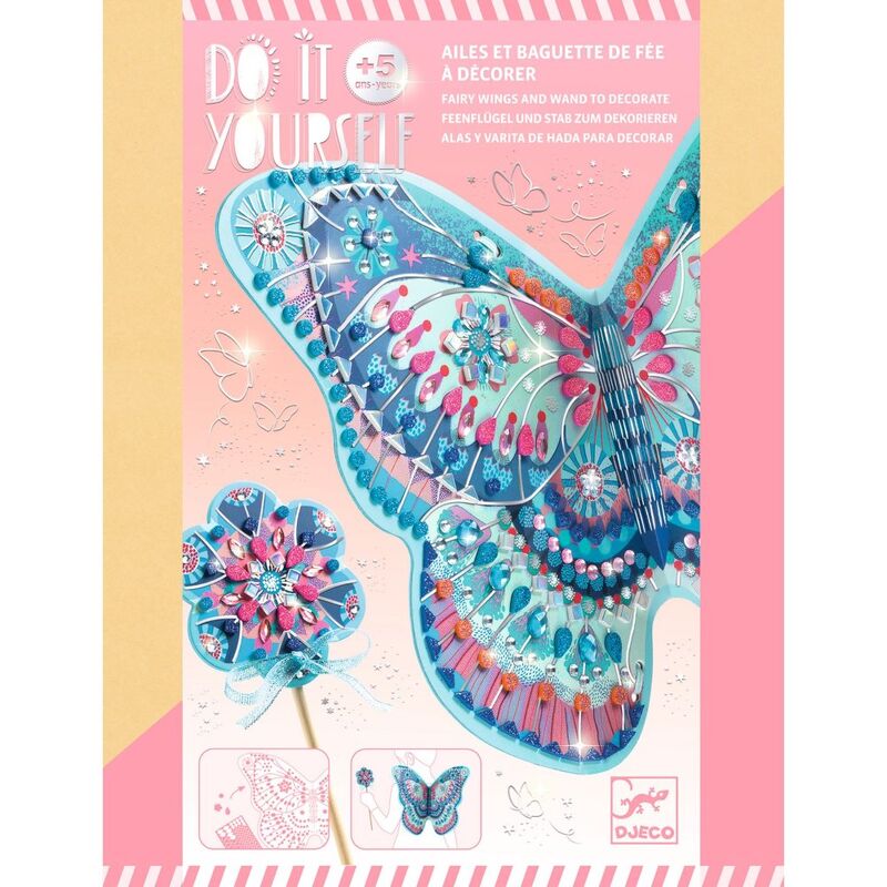 Do It Yourself Like A Fairy Wings & Wand Set