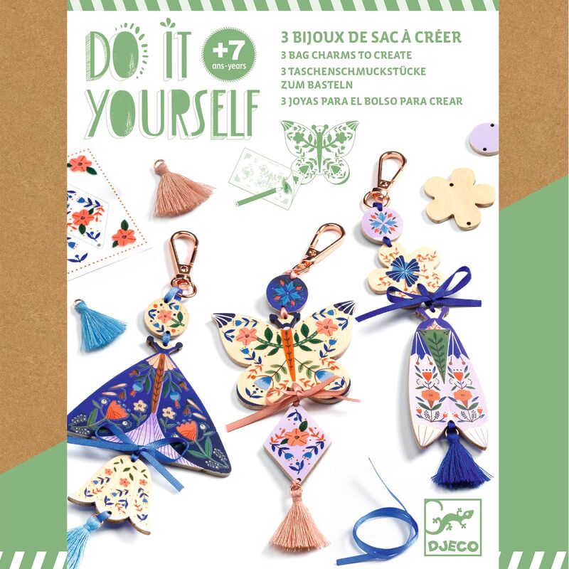 DIY Butterflies Bag Charms- Djeco