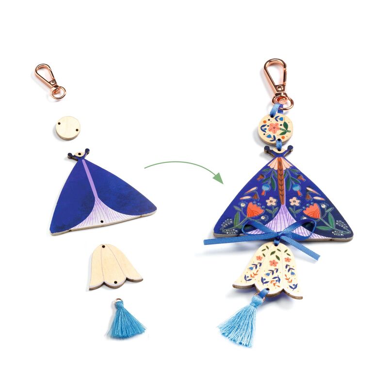 DIY Butterflies Bag Charms- Djeco