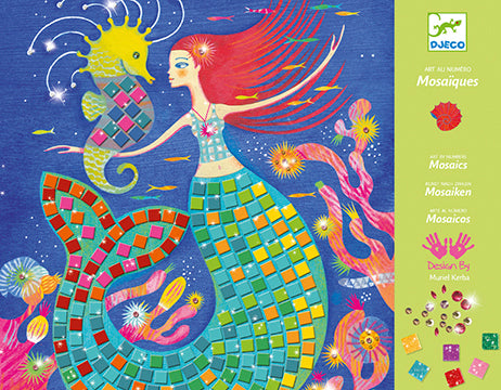 Djeco Art By Numbers Mermaid Song Mosaics