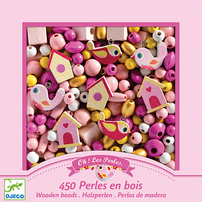 Birds Wooden Beads- Djeco