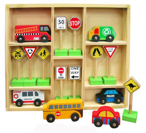 Traffic Signs & Vehicle Set