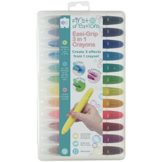 Easi-grip 3 In 1 Crayons